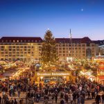 Blick auf den Striezelmarkt Dresden